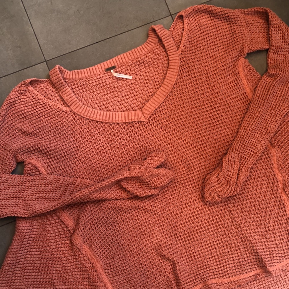 Free People Cotton Crocheted Cold Shoulder Top - Picture 5 of 10